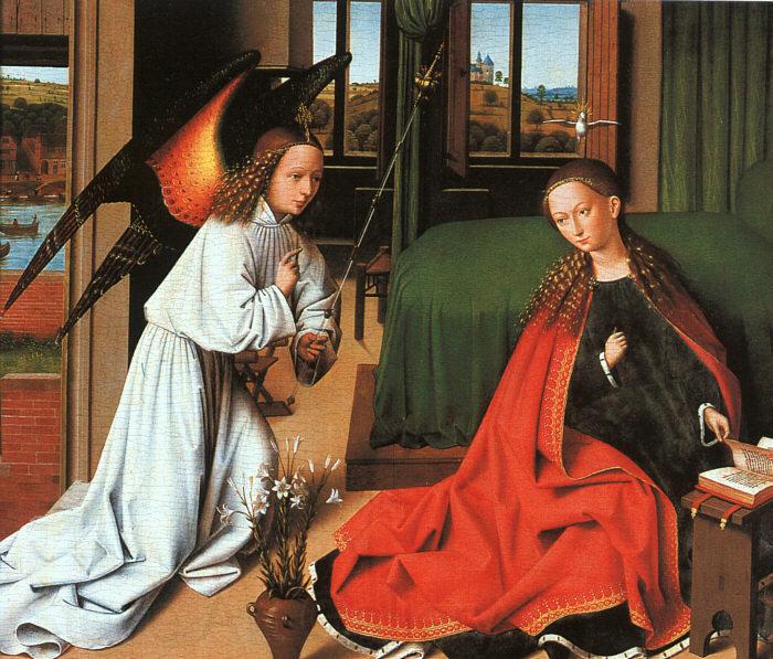 Petrus Christus Annunciation1 Spain oil painting art